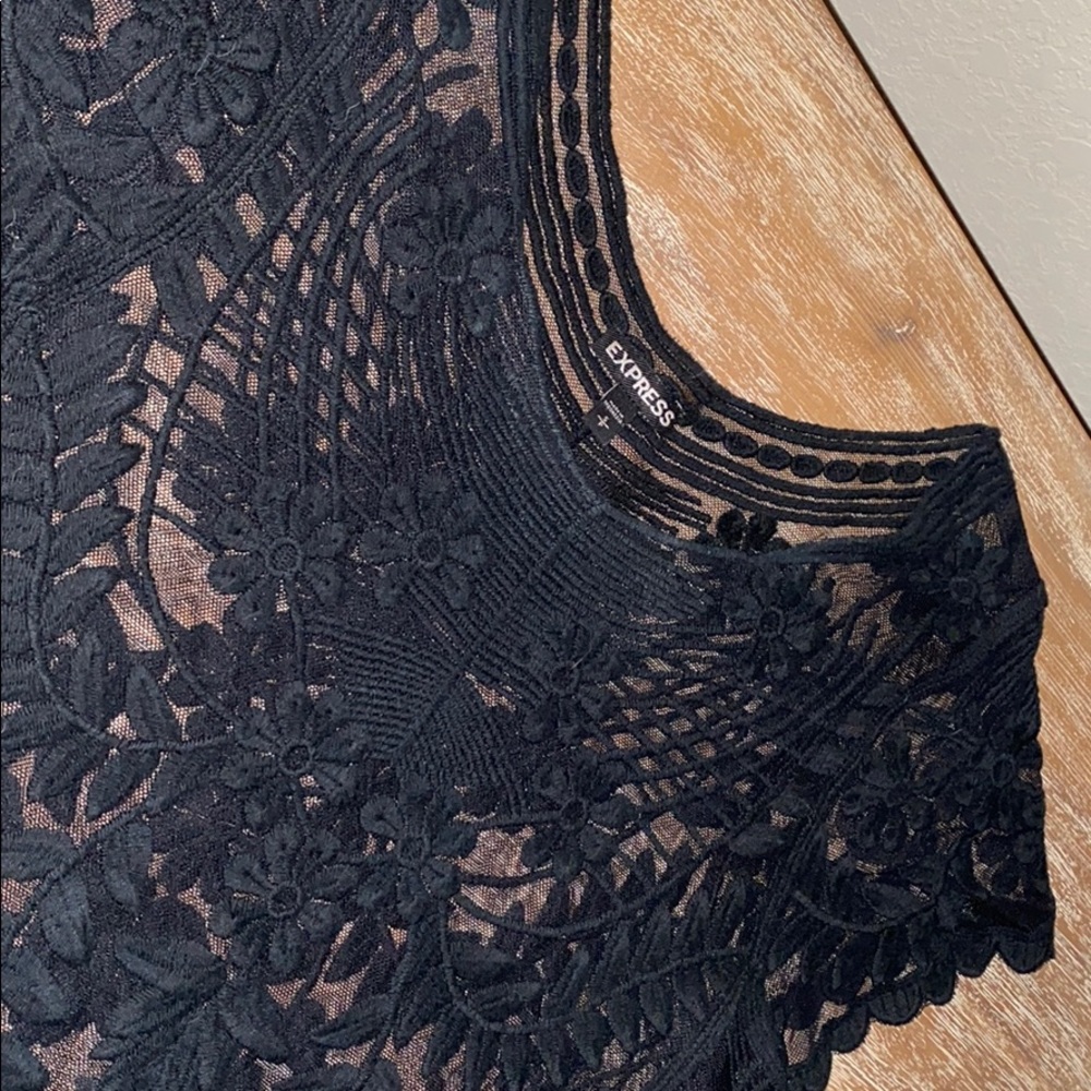 Express black lace top
